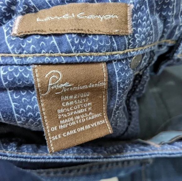 Moving Sale! Paige Brigitte Laurel Canyon Mid-Rise Wide Leg Jeans Size 29 - Picture 4 of 6